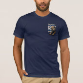 イスラエル旗と堂々たるユダの獅子 Tシャツ (正面)