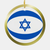 イスラエル旗のオーナメント セラミックオーナメント (裏面)