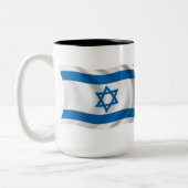 イスラエル旗マグカップ ツートーンマグカップ (左)