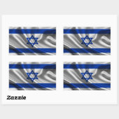 イスラエル旗布 長方形シール (シート)
