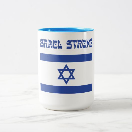 イスラエル旗 ツートーンマグカップ (中央)