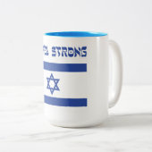 イスラエル旗 ツートーンマグカップ (正面右)