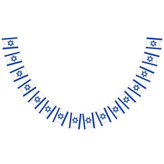 イスラエル独立記念日ヨムハッツマート バンティングフラッグ (全)