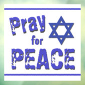 イスラエル祈平和フォントのためグランジ ウィンドウサイン (シート3)