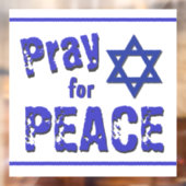 イスラエル祈平和フォントのためグランジ ウィンドウサイン (シート2)