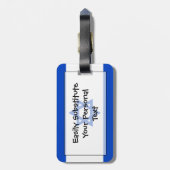 イスラエル簡単ID個人の国旗 ラゲッジタグ (裏面縦)