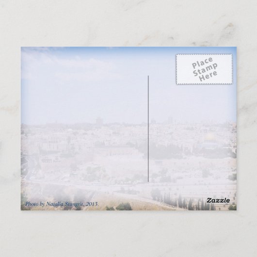 イスラエル聖墳墓教会 ポストカード (裏面)