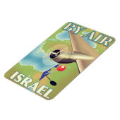 イスラエル航空 ヴィンテージ旅行ポスター マグネット (左側)