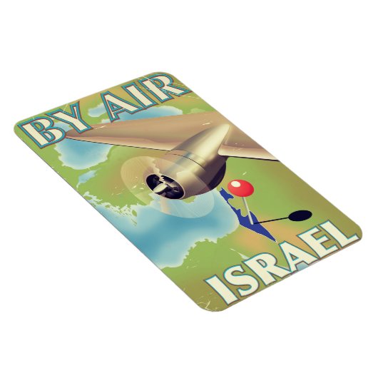 イスラエル航空 ヴィンテージ旅行ポスター マグネット (右側)
