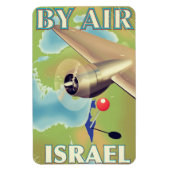 イスラエル航空 ヴィンテージ旅行ポスター マグネット (縦)