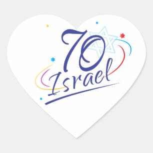 イスラエル70周年独立記念日フェスティバル ハートシール