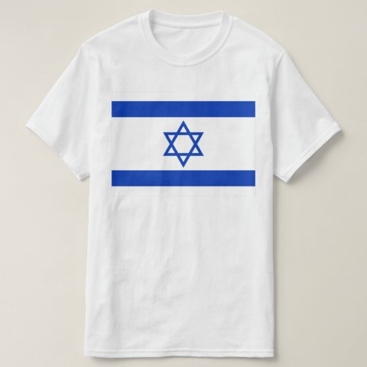 イスラエル,イスラエル,ユダヤ国旗,ダビデの星 Tシャツ (デザイン正面)