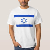 イスラエル,イスラエル,ユダヤ国旗,ダビデの星 Tシャツ (正面)