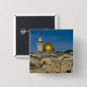 イスラエル、エルサレム、ドーム·オブ·ザ·ロック 缶バッジ (正面&裏面)