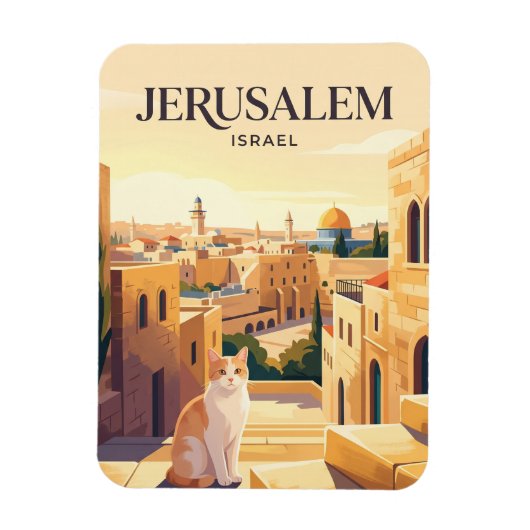 イスラエル エルサレム マグネット (縦)