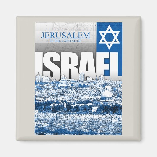 イスラエル，エルサレム マグネット (正面)