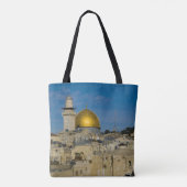 イスラエル、エルサレム、岩のドーム トートバッグ (裏面)
