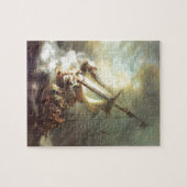 イスラエル，ガリラヤの海にいるイエス ジグソーパズル (横)