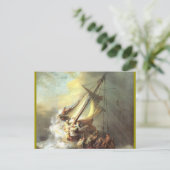 イスラエル，ガリラヤの海にいるイエス ポストカード (スタンド正面)