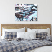 イスラエル、ジャッフェ、ダスクへのサルトリー前奏曲 キャンバスプリント (インサイチュ (寝室))