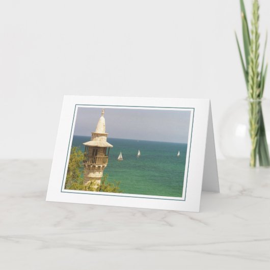 イスラエル，ジャファ港 カード (正面)