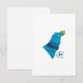 イスラエル・スタジオ・アート サンキューカード (正面/裏面)