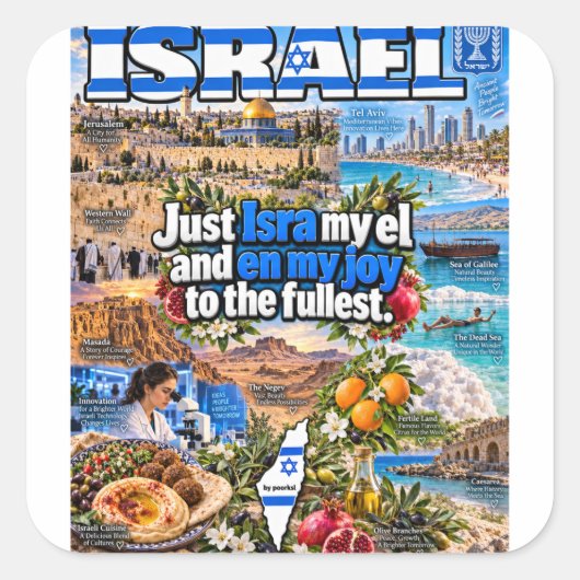 イスラエル ステッカー (正面)