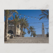 イスラエル、テルアビブ、ジャファ、階段、オールドジャファ ポストカード (正面)