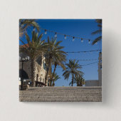 イスラエル,テルアビブ,ジャファ,階段,オールドジャファ 缶バッジ (正面)