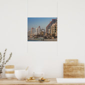 イスラエル，テルアビブ，ビーチフロント，ホテル，夕暮れ ポスター (キッチン)