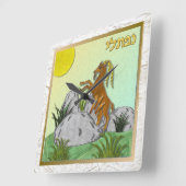 イスラエル・ナフタリの十二部族 スクエア壁時計 (傾斜)