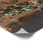 イスラエル、ネゲフ、アイラット、紅海ビーチフロント ポスター (角)