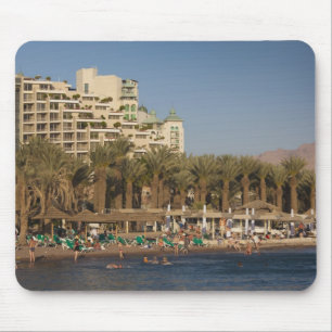 イスラエル、ネゲフ、アイラト、紅海のビーチフロント マウスパッド