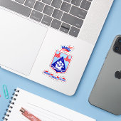 イスラエル、ハイファ市の紋章 シール (ノートパソコンとiPhone)