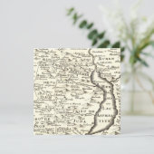 イスラエル・バル・ミツヴァ招待状の古地図 招待状 (スタンド正面)