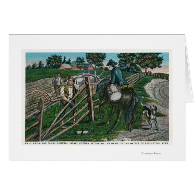 イスラエル・パトナム将軍に知らせるポール・リバー (正面横)