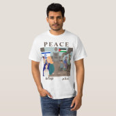 イスラエル パレスチナ 戦争 平和 家族 Tシャツ (正面フル)