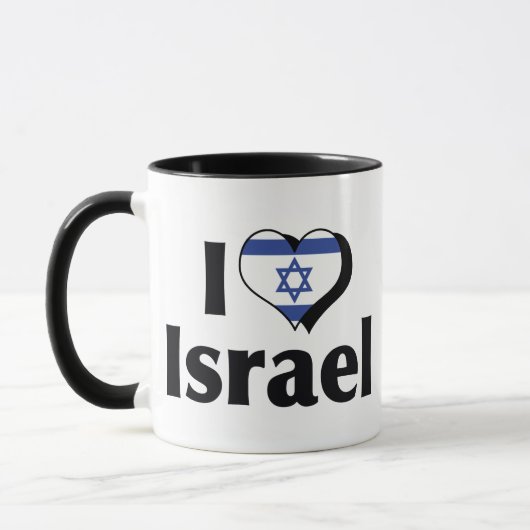 イスラエル フラッグ 愛してる マグカップ (左)