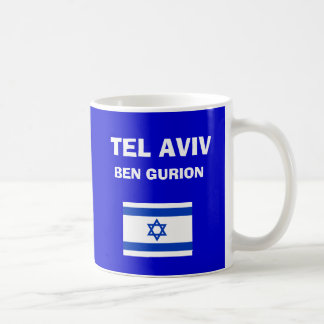 イスラエル – ベングリオン(テルアビブ) TLV空港コードマグ コーヒーマグカップ