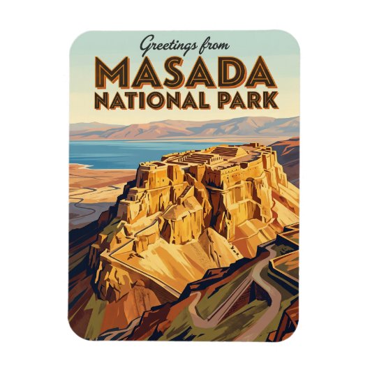 イスラエル マサダ国立公園 マグネット (縦)