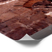 イスラエル，マサダ，古代の建物 ポスター (角)