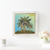 イスラエル・ヨセフの12部族 スクエア壁時計 (ホーム)