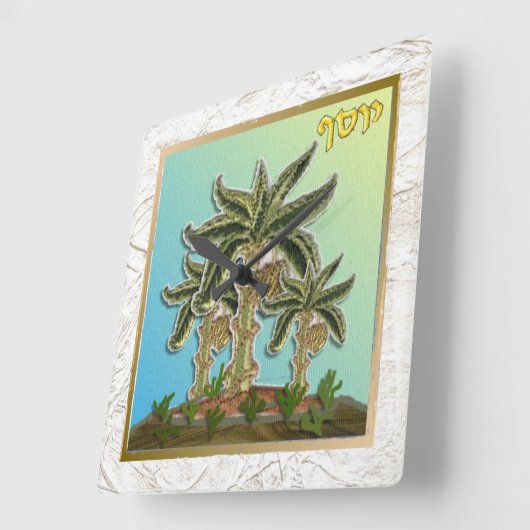 イスラエル・ヨセフの12部族 スクエア壁時計 (傾斜)