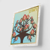 イスラエル・ルーベンの12部族 スクエア壁時計 (傾斜)