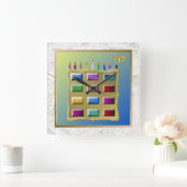 イスラエル・レヴィの十二部族 スクエア壁時計 (ホーム)