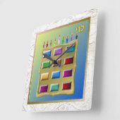 イスラエル・レヴィの十二部族 スクエア壁時計 (傾斜)