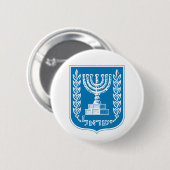 イスラエル 国 コート アームズ シンボル エンブレム 国旗 缶バッジ (正面&裏面)