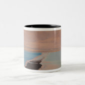 イスラエル，死海，アインボケク，死海，夕暮れ ツートーンマグカップ (中央)