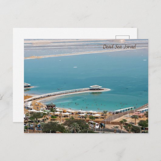 イスラエル・死海 シーズンポストカード (正面/裏面)
