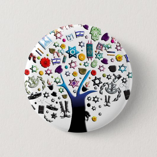 イスラエル 缶バッジ (正面)